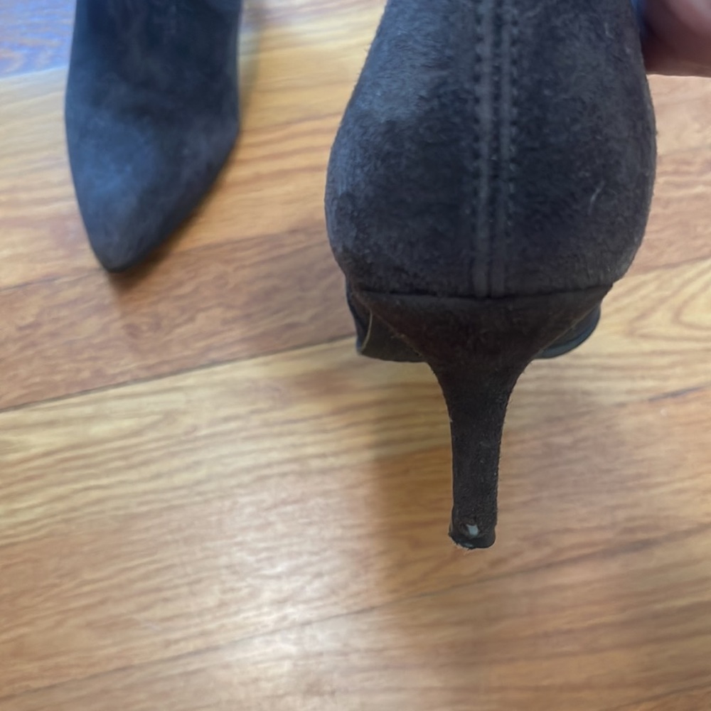 Stuart Weitzman Stretch Suede “Sock” Booties-7 - image 4